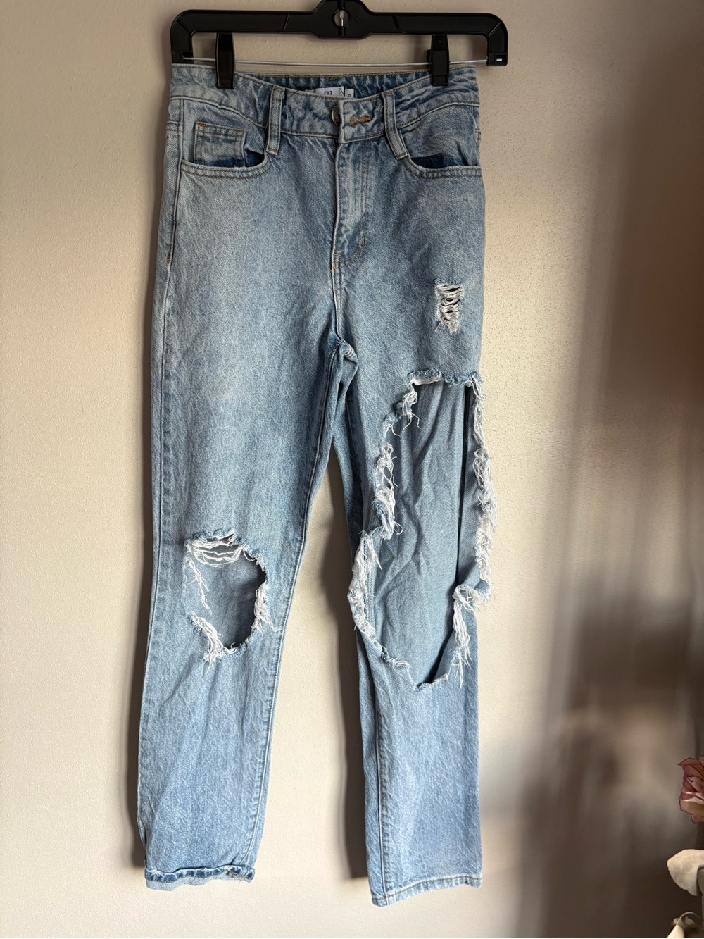 Rue21 Light Blue Distressed Boyfriend Jeans